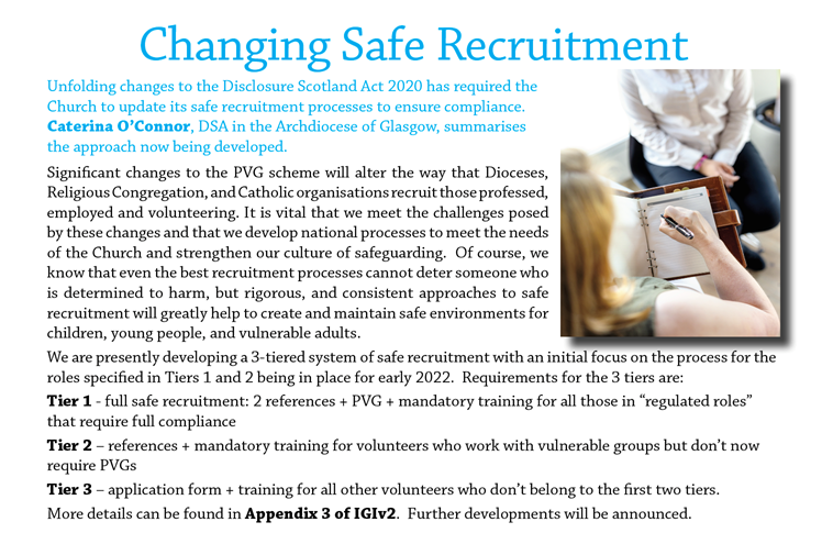 Changing Safe Recruitment